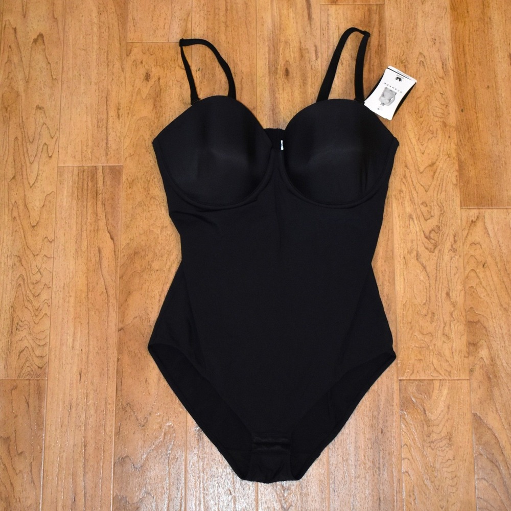 Wacoal Reshape Strapless Shaping Bodybriefer Womens 38D Black Underwire NWT